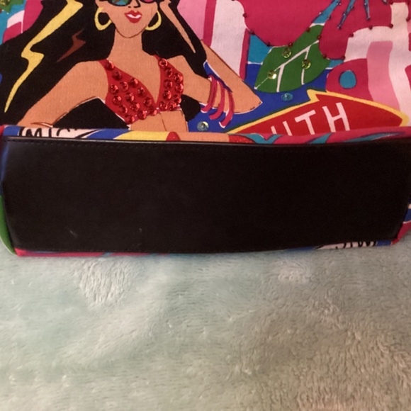 Vintage 90’s SOUTH BEACH TOTE Bag Purse - Picture 6 of 11